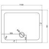Obdélníkový sprchový kout KZ103B BL 110x80 černý/transparent + vanička ST03B BL černá