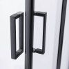 Čtvercový sprchový kout BL30B 90x90 černá/transparent + vanička JUKO černá
