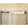 Obdélníkový sprchový kout HYD-OK203C 120x80 chrom/transparent + vanička HYD-OSV-ST03C černá