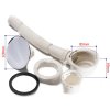 Obdélníkový sprchový kout HYD-OK203C 120x80 chrom/transparent + vanička HYD-OSV-ST03C černá