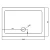 Obdélníkový sprchový kout HYD-OK203C 120x80 chrom/transparent + vanička HYD-OSV-ST03C černá