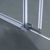 Obdélníkový sprchový kout HYD-OK203C 120x80 chrom/transparent + vanička HYD-OSV-ST03C černá