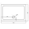 Obdélníkový sprchový kout KZ103C BL 120x80 černá/transparent + vanička ST03C BL černá