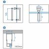 Čtvercový sprchový kout KZ1390B 90x90 chrom/transparent + vanička RIKO BL černá