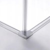 Čtvercový sprchový kout HYD-SK90B 90x90 chrom/transparent + vanička HYD-SSV-RIKO černá