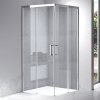 Čtvercový sprchový kout HYD-SK90B 90x90 chrom/transparent + vanička HYD-SSV-RIKO černá