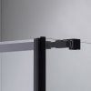 Čtvercový sprchový kout BS04B 90x90 černá/transparent + vanička RIKO BL černá