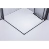 Čtvercový sprchový kout HYD-SK05B 90x90 černá/transparent + vanička HYD-SSV-RIKO černá