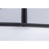 Čtvercový sprchový kout HYD-SK05B 90x90 černá/transparent + vanička HYD-SSV-RIKO černá