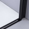 Čtvercový sprchový kout HYD-SK05B 90x90 černá/transparent + vanička HYD-SSV-RIKO černá