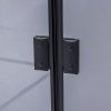 Čtvercový sprchový kout BS05B 90x90 černá/transparent + vanička RIKO BL černá