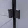 Čtvercový sprchový kout HYD-SK05B 90x90 černá/transparent + vanička HYD-SSV-RIKO černá