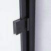 Čtvercový sprchový kout BS10A 80x80 černá/transparent + vanička SXL02A BL černá