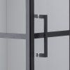 Čtvercový sprchový kout BS10A 80x80 černá/transparent + vanička SXL02A BL černá