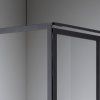 Čtvercový sprchový kout BS10A 80x80 černá/transparent + vanička SXL02A BL černá
