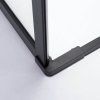 Čtvercový sprchový kout BS10A 80x80 černá/transparent + vanička SXL02A BL černá