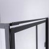 Čtvercový sprchový kout BS10A 80x80 černá/transparent + vanička SXL02A BL černá