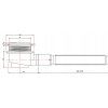 Pětiúhelníkový sprchový kout BS06B 90x90 černá/transparent + vanička ST07B BL černá