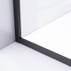 Čtvercový sprchový kout HYD-SK10A 80x80 černá/transparent + vanička HYD-SSV-SXL02A bílá