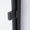 Čtvercový sprchový kout HYD-SK10A 80x80 černá/transparent + vanička HYD-SSV-SXL02A bílá