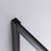 Čtvercový sprchový kout HYD-SK10A 80x80 černá/transparent + vanička HYD-SSV-SXL02A bílá