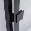 Čtvercový sprchový kout HYD-SK10A 80x80 černá/transparent + vanička HYD-SSV-SXL02A bílá