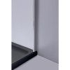 Pětiúhelníkový sprchový kout HYD-PK91A 80x80 chrom/transparent + vanička HYD-PSV-ST07A černá