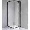 Čtvercový sprchový kout BS11B 90x90 černá/transparent + vanička RIKO 90 černá