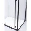 Čtvercový sprchový kout BS11B 90x90 černá/transparent + vanička RIKO 90 černá