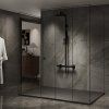 Obdélníková akrylátová sprchová vanička RIKO BL 120x90 černá
