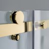 Posuvné sprchové dveře HYD-PD03D 120 zlaté/transparent pro instalaci do niky - bez vaničky