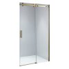 Posuvné sprchové dveře HYD-PD03D 120 zlaté/transparent pro instalaci do niky - bez vaničky