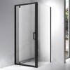 Čtvercový sprchový kout HYD-OK04C 90x90 černá/transparent - bez vaničky