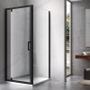 Čtvercový sprchový kout HYD-OK04C 90x90 černá/transparent - bez vaničky