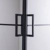 Čtvercový sprchový kout BL32B 90x90 černá/transparent + vanička SXL02B BL černá