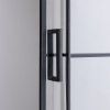 Čtvercový sprchový kout BL32A 80x80 černý/transparent - bez vaničky