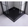 Čtvercový sprchový kout BL32A 80x80 černý/transparent - bez vaničky