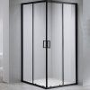 Čtvercový sprchový kout BL30C 100x100 černá/transparent - bez vaničky