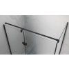 Obdélníkový sprchový kout KZ03D BL 120x100 černá/transparent + vanička ST06C BL černá