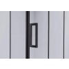 Čtvercový sprchový kout HYD-SK13B 90x90 černá/transparent + vanička HYD-SSV-ST02A bílá