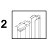 Čtvercový sprchový kout HYD-SK13B 90x90 černá/transparent + vanička HYD-SSV-ST02A bílá