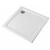Čtvercový sprchový kout HYD-SK13B 90x90 černá/transparent + vanička HYD-SSV-ST02A bílá
