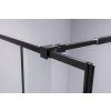 Čtvercový sprchový kout BS13A 80x80 černá/transparent + vanička ST02A BL černá