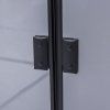 Čtvercový sprchový kout KZ1390A BL 80x80 černá/transparent + vanička ST02A BL černá