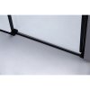 Posuvné sprchové dveře HYD-PD03B 100 černá/transparent pro instalaci do niky + vanička HYD-OSV-SXL02C černá