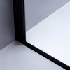 Posuvné sprchové dveře HYD-PD03B 100 černá/transparent pro instalaci do niky + vanička HYD-OSV-SXL02C černá