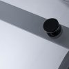 Posuvné sprchové dveře HYD-PD03B 100 černá/transparent pro instalaci do niky + vanička HYD-OSV-SXL02C černá