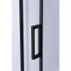 Posuvné sprchové dveře HYD-PD03B 100 černá/transparent pro instalaci do niky + vanička HYD-OSV-SXL02C černá