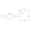 Posuvné sprchové dveře HYD-PD03B 100 černá/transparent pro instalaci do niky + vanička HYD-OSV-SXL02C černá