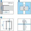 Čtvercový sprchový kout KZ08B BL 80x80 černá/transparent + vanička SXL02A BL černá